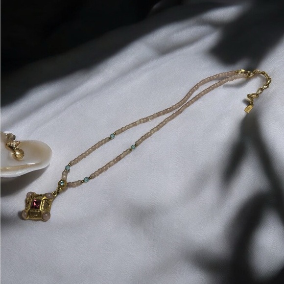 1928 Collection Gold Tone Beaded Necklace 16”+2” - Picture 4 of 8